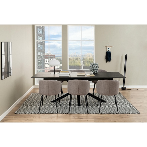 Stół Heaven 200/240cm czarny - ACTONA